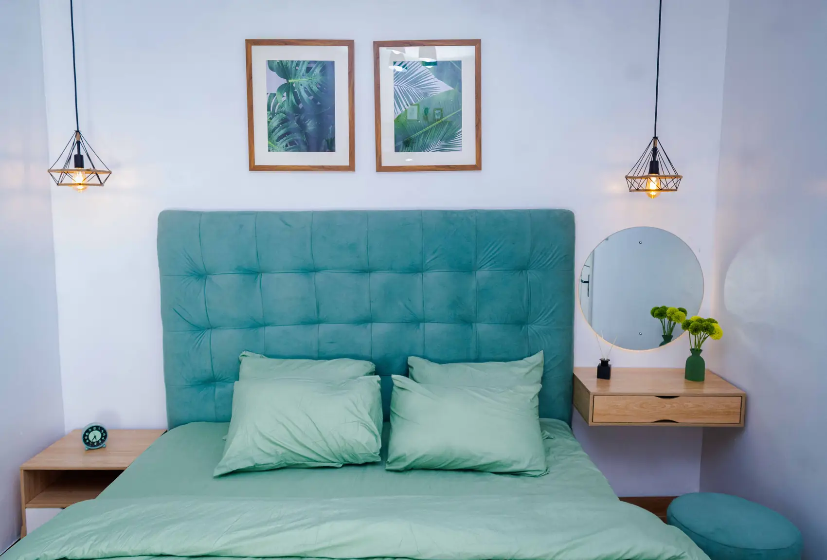 Olive Chamber — sage-green bedroom set